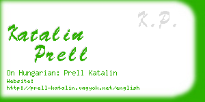 katalin prell business card